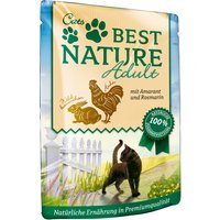 Sparpaket Best Nature Cat Adult 32 x 85 g - Kaninchen mit Huhn & Amarant von Best Nature