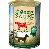 Sparpaket Best Nature Dog Adult 12 x 400 g - Rind, Reis & Distelöl von Best Nature