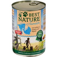 Sparpaket Best Nature Dog Junior 12 x 400 g - Kalb, Pute & Nudeln von Best Nature