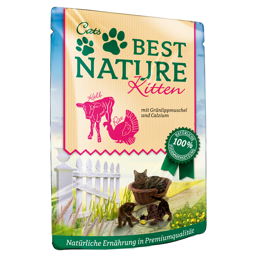 Sparpaket Best Nature Kitten 32 x 85 g - Pute & Kalb Sparpaket Best Nature Kitten 32 x 85 g - Pute & Kalb von Best Nature