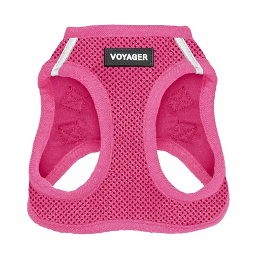 Voyager Step-In Air Hundegeschirr by Best Pet Supplies - All Weather Mesh Step in Vest Harness für kleine und mittlere Hunde, Fuchsia, size S - Brust 37-40 cm von Best Pet Supplies