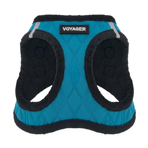 Voyager Step-In Plush Dog Harness - Soft Plush Step In Vest Harness for Small and Medium Dogs by Best Pet Supplies - Harness (Turquoise Plush), XL (Brust:52,1-58,4 cm) von Best Pet Supplies