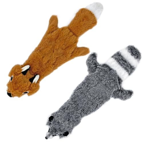 Best Pet Supplies 2-in-1 Stuffless Quietschendes Hundespielzeug mit weichem, strapazierfähigem Stoff für kleine, mittlere und große Haustiere, Keine Füllung für Indoor-Spielen, unterstützt aktives von Best Pet Supplies