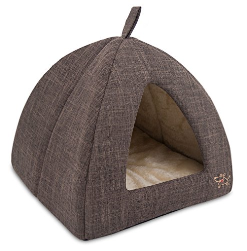 Best Pet Supplies Haustierzelt, weiches Bett, für Hunde und Katzen, 48,3 x 48,3 x 48,3 x 48,3 cm, Braun von Best Pet Supplies