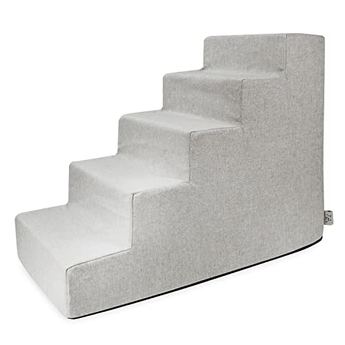 Best Pet Supplies Hundetreppe für kleine Hunde & Katzen, Schaumstoff-Haustierstufen, tragbare Rampe für Couch, Sofa und Hochbett, rutschfeste, ausgewogene Indoor-Stütze, Pfotensicher, Keine Montage - von Best Pet Supplies