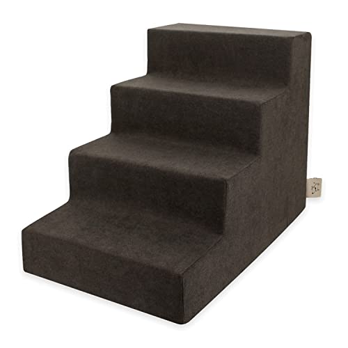 Best Pet Supplies Hundetreppe für kleine Hunde & Katzen, Schaumstoff-Haustierstufen, tragbare Rampe für Couch, Sofa und Hochbett, rutschfeste, ausgewogene Innenstufenstütze, Pfotensicher, Keine von Best Pet Supplies