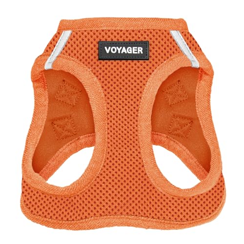 Voyager Step-In Air Hundegeschirr by Best Pet Supplies - All Weather Mesh Step in Vest Harness für kleine und mittlere Hunde, Orange, size XS - Brust 33-37 cm von Best Pet Supplies