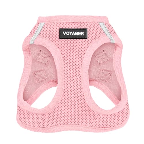 Voyager Step-In Air Hundegeschirr by Best Pet Supplies - All Weather Mesh Step in Vest Harness für kleine und mittlere Hunde, Rosa, size XL - Brust 52-58 cm von Best Pet Supplies