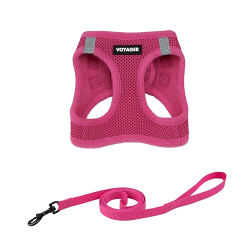 Best Pet Supplies Voyager Step-in-Air-Geschirr für Katzen, Allwetter-Netzgewebe, Step-in-Weste, Geschirr für kleine und große Katzen, Fuchsia, XXXS (Brustumfang 27,9–30,5 cm) von Best Pet Supplies