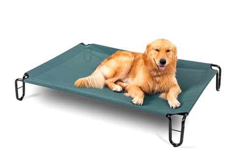 BestVida Erhöhtes Hundebett, 109,2 x 76,2 x 20,3 cm (mittelgroß, grün) von BestVida