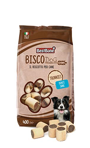 Bestbone Biscodog Tronkies Kekse mit Schwein und Huhn, schmackhafte und krokante für proteinreiche Hunde - 1 kg von Bestbone