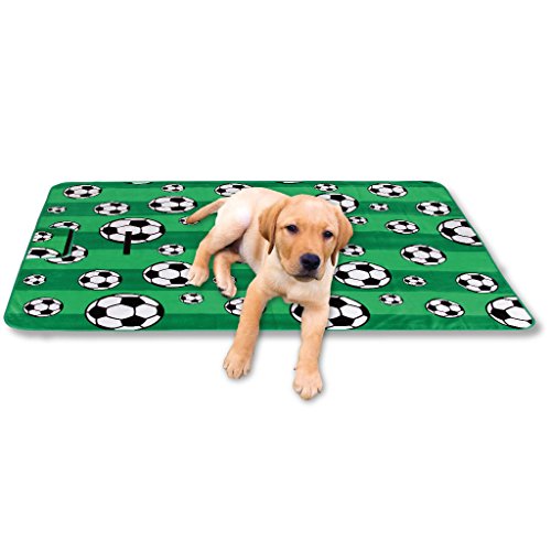 Bestgoodies Tierdecke Haustierdecke Kuscheldecke Hundebett Katzendecke (Fotoprint - Premium / 70x100 cm/Soccer) von Bestgoodies