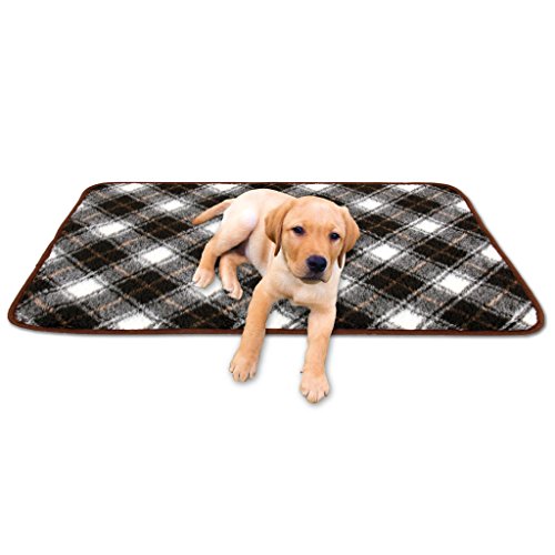 Bestgoodies Tierdecke Haustierdecke Kuscheldecke Hundebett Katzendecke (Lammflor - Design /60x80 cm/Dunkelbraun - Gemustert) von Bestgoodies