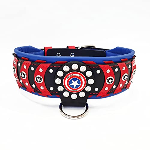 Das ''Captain America'' Halsband 100% Leder von Bestia