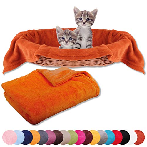 Bestlivings Haustierdecke Katzendecke Kuscheldecke Tierdecke, angenehm und super weich in vielen erhältlich (70x100 cm/blau - königsblau) von Bestlivings