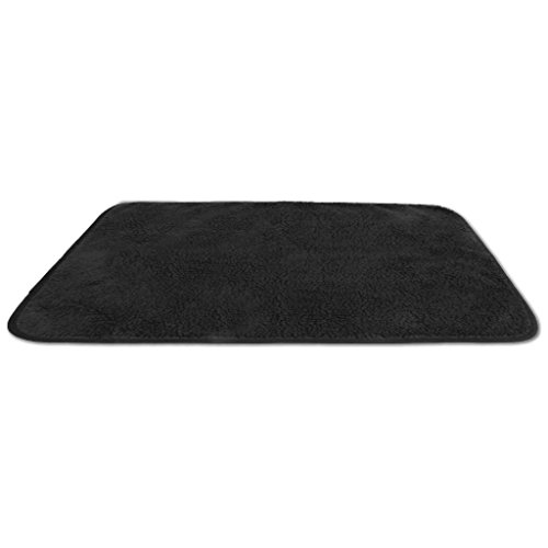 Bestlivings Schwarze Tierdecke Lammflor 70x100 cm von Bestlivings