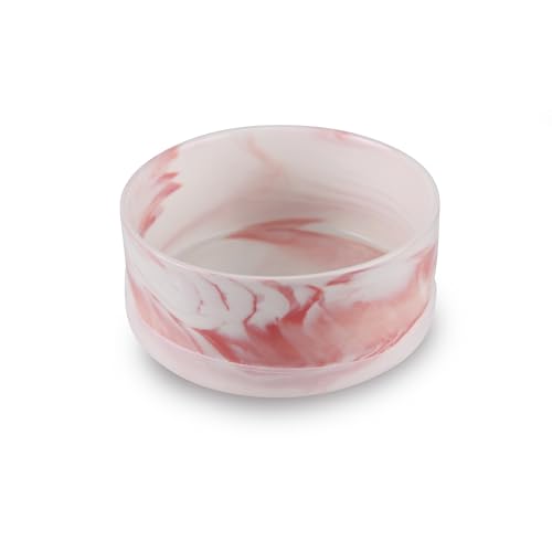 Hundenapf Keramik (Pink / 400 ml) Napf für Kleine und Grosse Hunde - Modern rutschfeste Unterseite - Spülmaschinengeeignet - Futternapf - Keramiknapf von Bestlivings