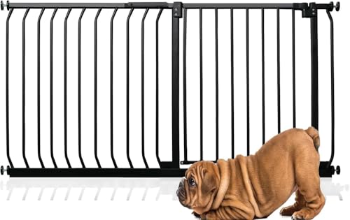 Bettacare Elite Hundegitter, 134cm - 143cm, Matt Schwarz, Druckbefestigung Hundegitter für Hunde und Welpen,Barrière Einfache Installation von Bettacare