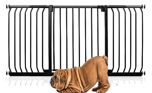 Bettacare Elite Hundegitter, 143cm - 152cm, Matt Schwarz, Druckbefestigung Hundegitter für Hunde und Welpen,Barrière Einfache Installation von Bettacare