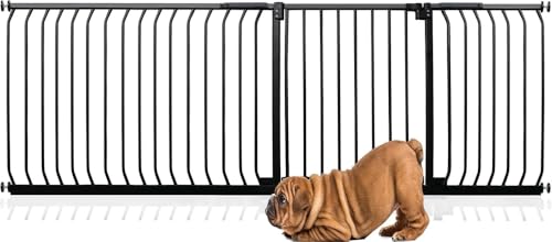 Bettacare Elite Hundegitter, 207cm - 216cm, Matt Schwarz, Druckbefestigung Hundegitter für Hunde und Welpen,Barrière Einfache Installation von Bettacare