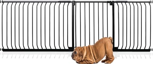 Bettacare Elite Hundegitter, 225cm - 234cm, Matt Schwarz, Druckbefestigung Hundegitter für Hunde und Welpen,Barrière Einfache Installation von Bettacare