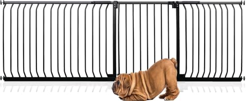 Bettacare Elite Hundegitter, 234cm - 243cm, Matt Schwarz, Druckbefestigung Hundegitter für Hunde und Welpen,Barrière Einfache Installation von Bettacare