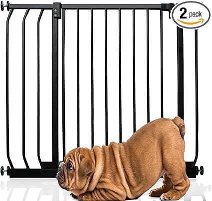 Bettacare Elite Hundegitter, 80cm - 89cm, Matt Schwarz, Druckbefestigung Hundegitter für Hunde und Welpen,Barrière Einfache Installation von Bettacare