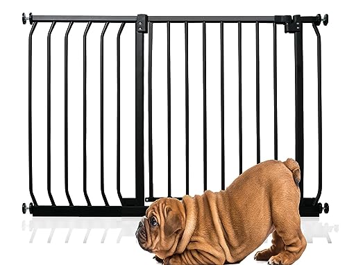 Bettacare Elite Hundegitter, 98cm - 107cm, Matt Schwarz, Druckbefestigung Hundegitter für Hunde und Welpen,Barrière Einfache Installation von Bettacare