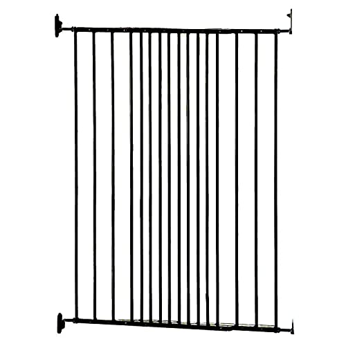 Bettacare Extra Tall Schraubmontierte Pet Safety Gate, 62.5cm - 106.8cm, Schwarz, 103.5cm hoch, Hundetreppe, Sicherheitsbarriere für Welpen von Bettacare