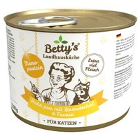 Betty's Landhausküche Huhn Pur mit Borretschöl 6 x 200g für Katze von Betty's Landhausküche