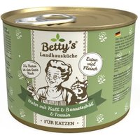 Betty's Landhausküche Huhn mit Kalb & Borretschöl 6 x 200g für Katze von Betty's Landhausküche