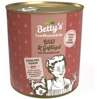 Betty's Landhausküche Wild & Geflügel 6 x 800g für Hund von Betty's Landhausküche