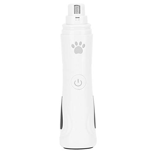 Beufee Hunde-Nagelschleifer, Hunde-Nagelschneider, Haustier-Nagelschleifer für Hunde, automatisch angepasster elektrischer Trimmer, Schleifen, Hunde-Nagelschleifer, leise von Beufee