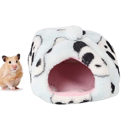 Beufee Meerschweinchen-Versteck, Meerschweinchenbett, Panda, himmelblau, Hamsterbett, Winter, verdicktes Plüschtuch, Haustiernest, Hamsterhaus, Igelbett für Meerschweinchen, fliegendes (Small) von Beufee