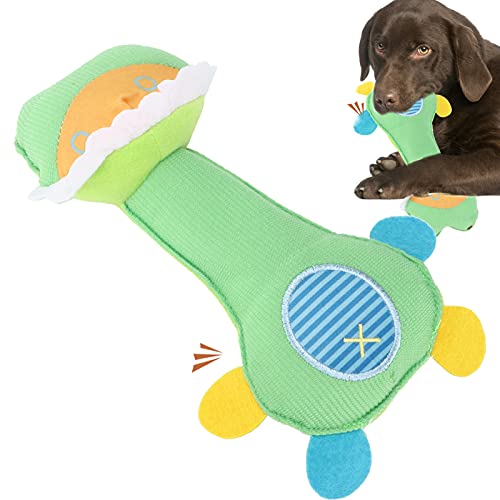 Beufee Quietschendes Plüsch-Hundespielzeug, Kuscheltier-Spielzeug Für Hunde, Niedliches, Langlebiges Hundespielzeug, Welpen-Kauspielzeug Zum Zahnen, Interaktives Hundespielzeug(Dinosaurier) von Beufee