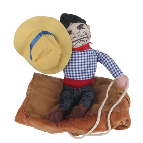 Hundekleidung für kleine Hunde, Hundekostüm, Haustierkleidung, Hunde-Halloween-Kostüm, Cowboy-Kostüm, Cowboy-Reiter, Hundekostüm für Hunde, Kleidung (XL Riding Outfit) von Beufee