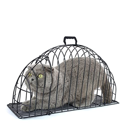 Katzen-Badekäfig, Katzen-Nageltrimmkäfig, Mehrzweck-Haustier-Duschkäfig, tragbarer Katzenpflegekäfig, Katzentrocknerkäfig für kleine Katzen (Small Size) von Beufee