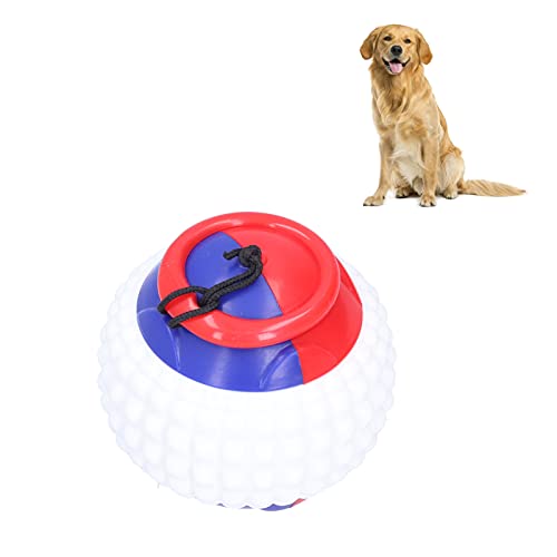 Seilball-Hundespielzeug, dehnbarer Hundeball mit Gummiseil, Hunde-Apportierspielzeug, Haustier-Handwurfball zum Üben interaktiven Spielens (Blau) von Beufee