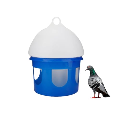 Tauben-Futterspender, Taubentränke, automatischer Tauben-Trinkbrunnen, große Kapazität, Vogel-Tauben-Futterspender, Wasserspender, Tränke für Haustiere (4L) von Beufee