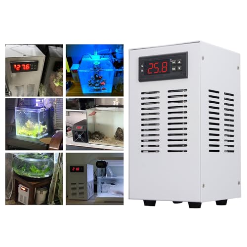 Bewinner 35L Aquarium Wasserkühler Heizung Kühlung 2-in-1, 120W 3L/Min Geräuscharmer Wassertankkühler, Temperaturregler Wasserkühlsystem für Axolotl (EU-Stecker) von Bewinner