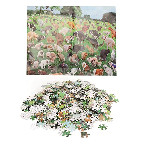 Bewinner Hundekot Puzzle 1000 Teile, 101 Kackende Welpen, Lustiges, Hundekot Gag Puzzles für Hundeliebhaber, Welpenbesitzer, und Weihnachten von Bewinner