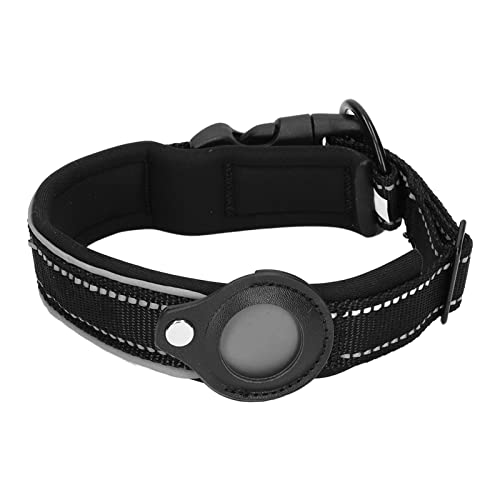 Reflektierendes -Hundehalsband Heavy Duty -Hundehalsband Haltbarer Metallclipring mit -Halterung für Hundespaziergänge bei Nacht (XL) von Bewinner