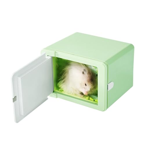 Bexdug Beheiztes kleines Haustierhaus, beheiztes Hamsterbett - Winterhamsternest,Magnetisches Haustier-Winterversteck, USB-betriebenes Thermostat, Winterhöhle, warm für kaltes Winterwetter von Bexdug