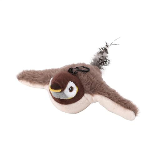 Bexdug Cat Toy Bird Flying Electric, Interactive Cat Toy Bird, Simulated Chirping Self-Employment, Hunting, Chirping, Flapping von Bexdug