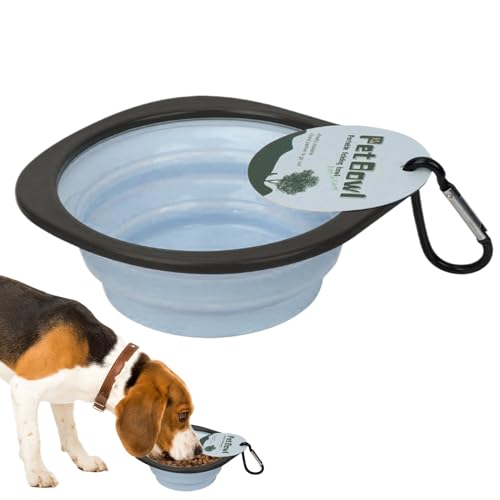 Bexdug Faltbarer Hundenapf Für Wasser, Faltbare Wander-Hundeschüssel Tragbar, Futternapf Mit Karabiner Für Haustiere Outdoor Wandern Reisen Bexdug Faltbarer Hundenapf Für Wasser, Faltbare Wander-Hundeschüssel Tragbar, Futternapf Mit Karabiner Für Haustiere Outdoor Wandern Reisen von Bexdug