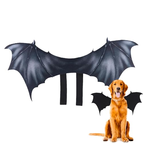 Bexdug Fledermausflügel-Haustierkostüm,Haustier-Fledermausflügel-Kostüm | Fledermausflügel Bekleidung Hund Cosplay Kostüm,Lustige Halloween-Tierbekleidung für Maskerade und Mottopartys von Bexdug