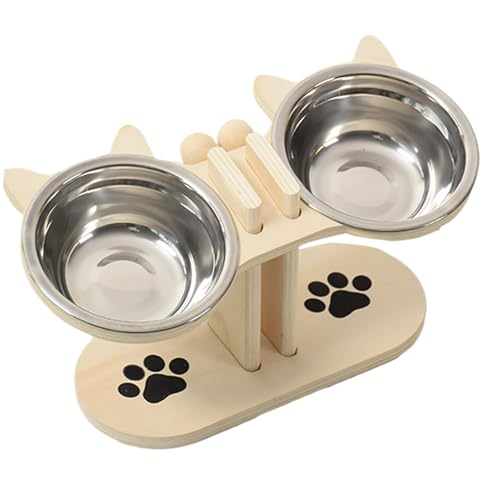 Bexdug Futterstation für Katzen | Kleine Hundenäpfe Mit Ständer - Anti-Schling Napf Für Welpe Katze Mehrkatzenhaushalte Täglich Unterwegs Bexdug Futterstation für Katzen | Kleine Hundenäpfe Mit Ständer - Anti-Schling Napf Für Welpe Katze Mehrkatzenhaushalte Täglich Unterwegs von Bexdug