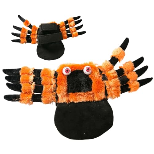 Bexdug Halloween-Haustierkostüm, Haustier-Spinnenkostüm,Lustige Cosplay-Outfits, Anzieh-Requisiten - Haustierbedarf für Halloween-Verkleidung, Spinnen-, gruselige Halloween- -Outfits für von Bexdug