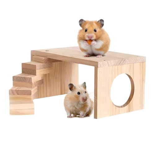 Bexdug Hamster-Spielplatz | Hamsterspielzeug aus Holz, kausicheres Kleintier-Spielzeug für, Meerschweinchen, Rennmäuse, Mäuse Bexdug Hamster-Spielplatz | Hamsterspielzeug aus Holz, kausicheres Kleintier-Spielzeug für, Meerschweinchen, Rennmäuse, Mäuse von Bexdug