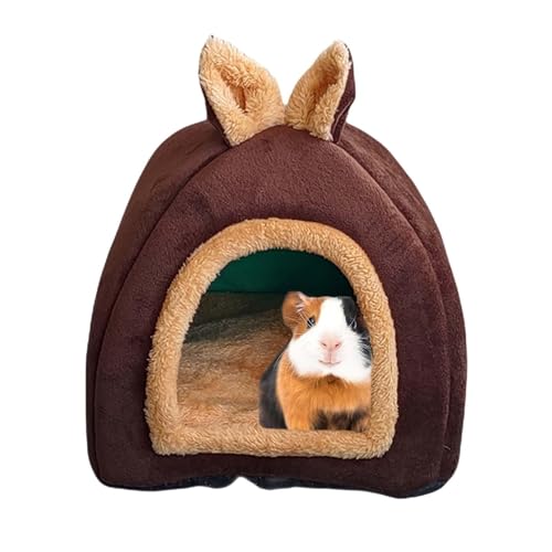 Bexdug Hamsterbett, Igelbett,Bunny Habitats Bett - Abnehmbares, bequemes kleines Haustierhaus, rutschfestes Bunny Habitats-Bett, gemütlich für kleine Tiere zum Schlafen und Spielen von Bexdug